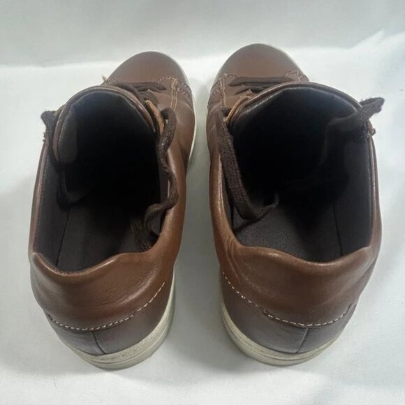 Bruno Magli Diego Sneakers Men\'s Cognac Low Top Shoes Brown Leather Size 9 main image 5